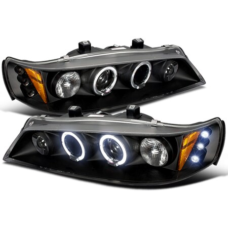 Spec-D Tuning 94-97 Honda Accord Halo LED Projector Black 2LHP-ACD94JM-TM